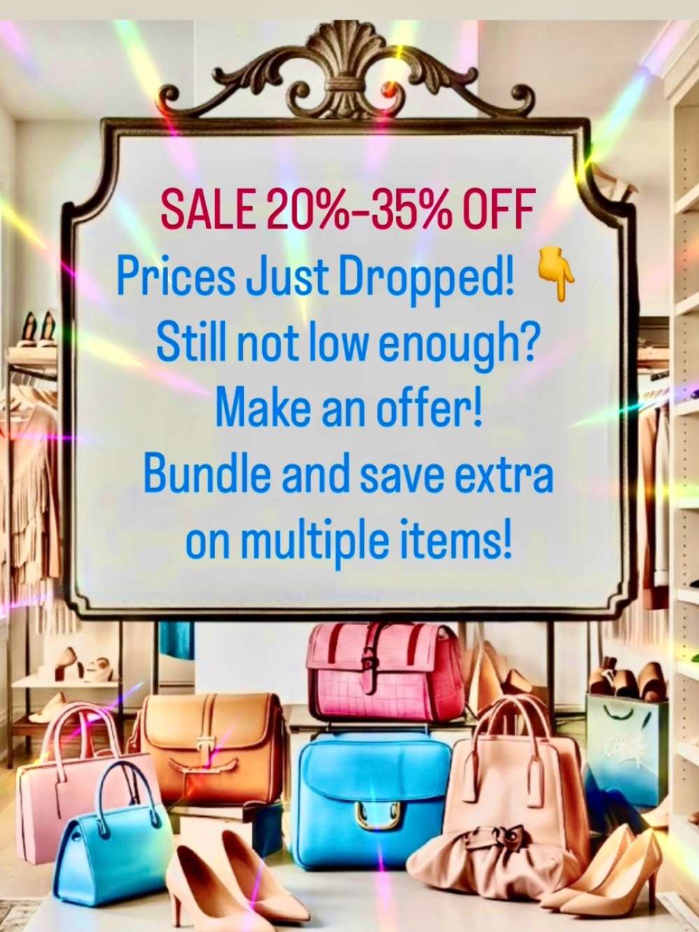 🔥 PRICES DROPPED: 20%-35% Off Sale! Bundle & Save Extra! Make an offer